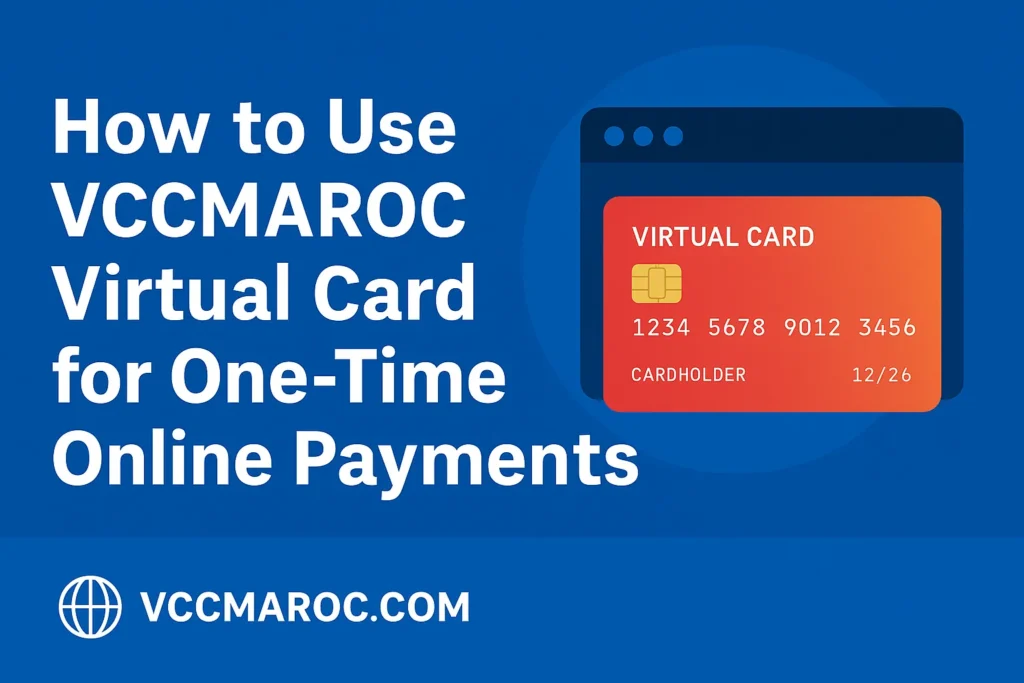 How to use VCCMAROC virtual card for one-time online payments securely